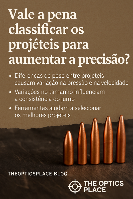 Vale a pena classificar os projéteis para aumentar a precisão da recarga?