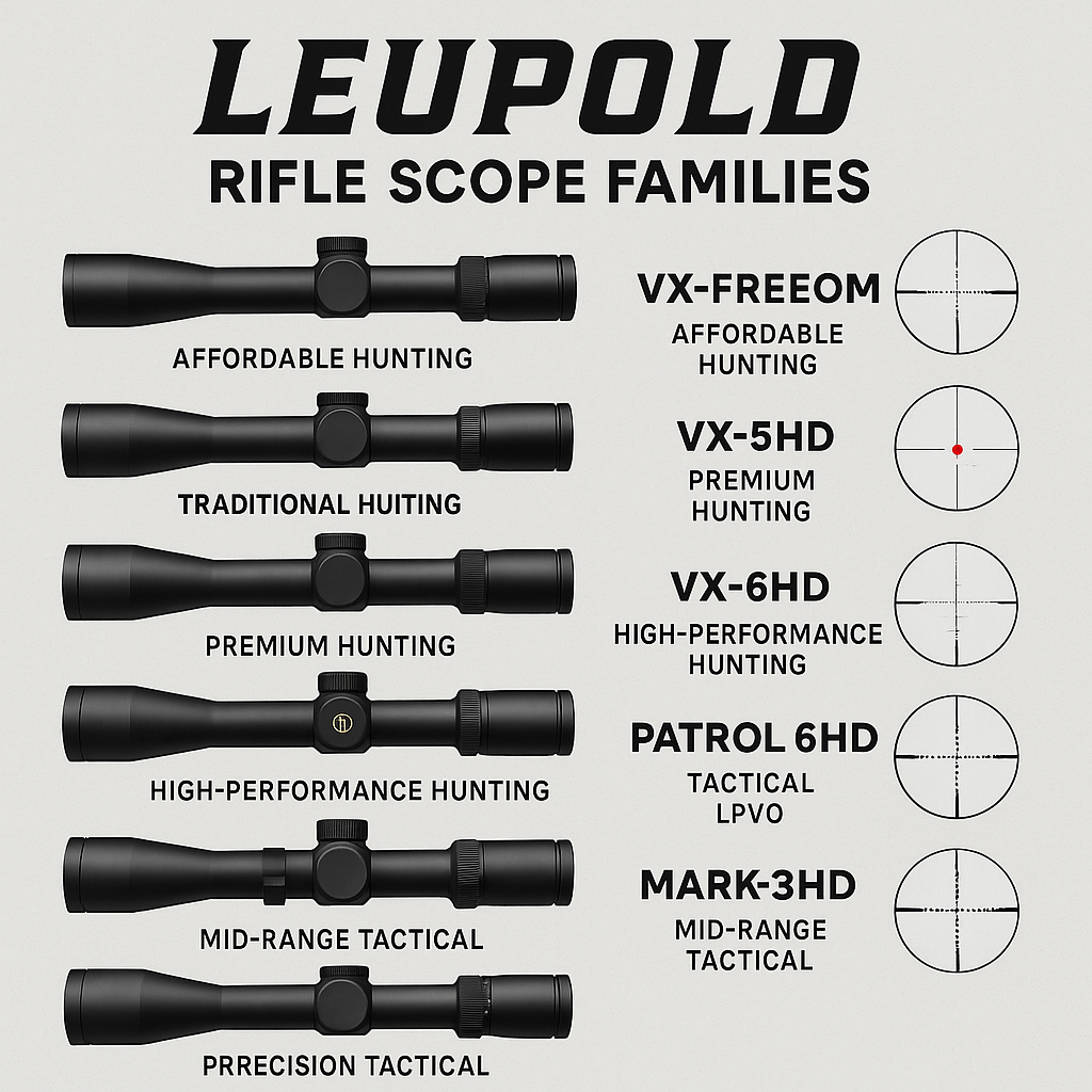 🎯 Vai de Leupold? Descubra Qual Família Combina com o Seu Tipo de Tiro