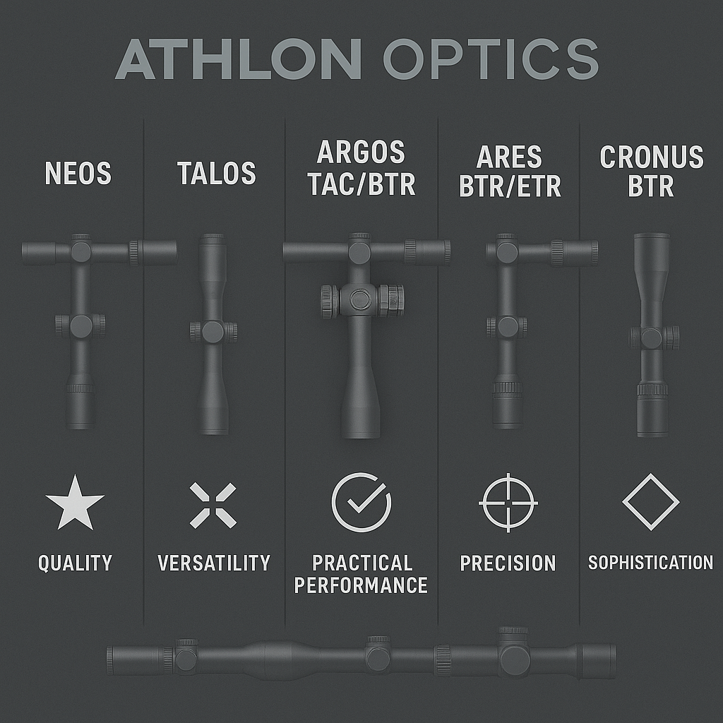 🎯 Pensando em uma luneta Athlon? Conheça as Famílias e Escolha a Ideal para o Seu Tiro