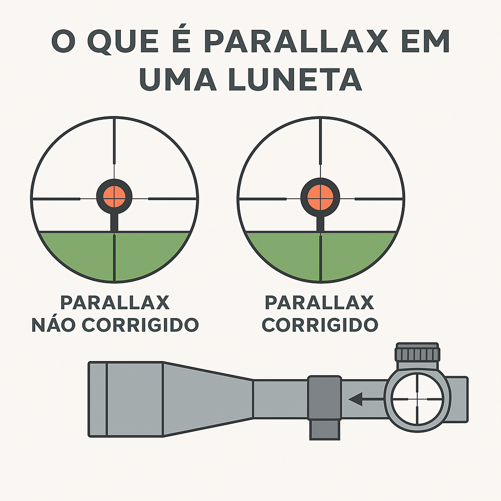 O que é Parallax em uma Luneta e Por Que Isso Importa no Tiro de Precisão