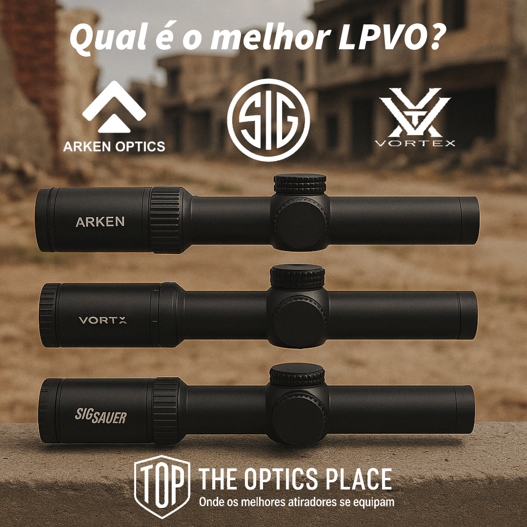 Arken Optics EP-8 vs. Vortex Strike Eagle 1-8x24 vs. Sig Sauer Tango 1-8x24 — Qual é o melhor LPVO?
