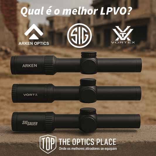 Arken Optics EP-8 vs. Vortex Strike Eagle 1-8x24 vs. Sig Sauer Tango 1-8x24 — Qual é o melhor LPVO?