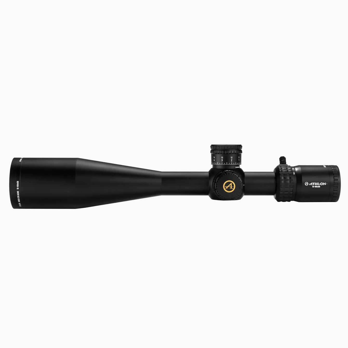 Luneta Athlon Ares ETR Gen2 UHD 15-60x56mm SFP IR MOA – Ampliação extrema com nitidez imbatível