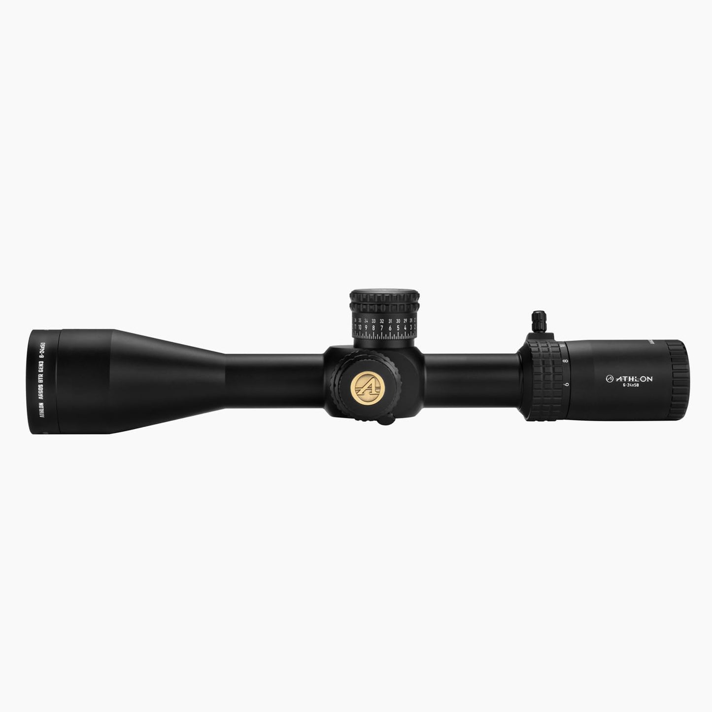 Athlon Argos BTR Gen3 6-24x50 APLR11 FFP IR MOA – Retículo Iluminado, Zero Stop, Tubo 30mm