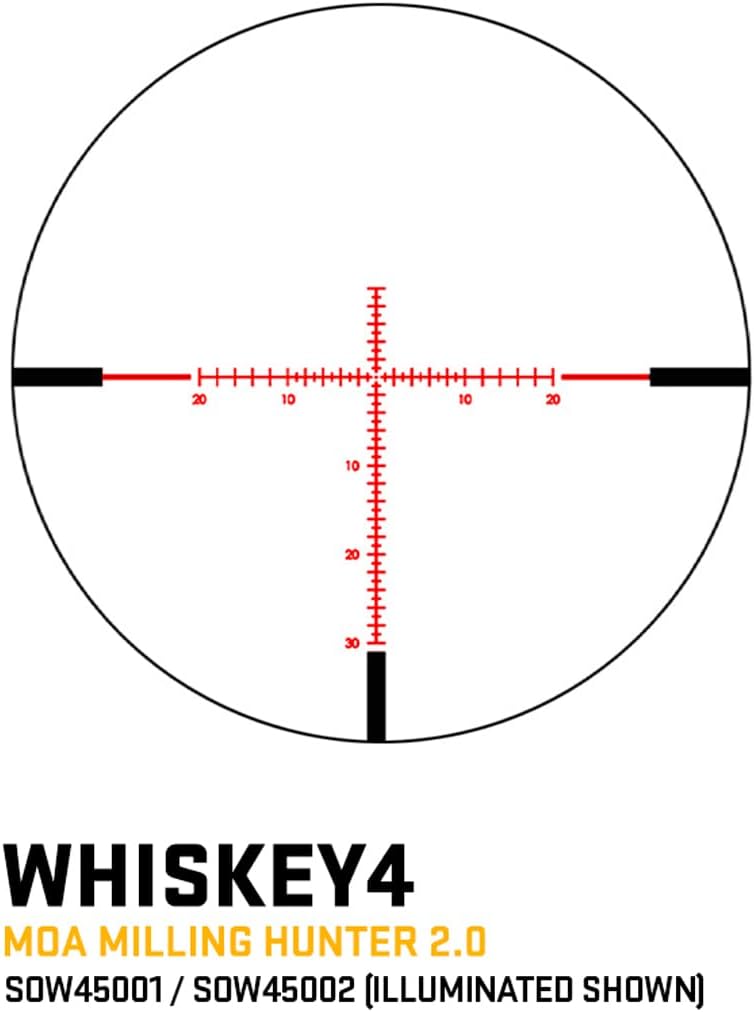 Luneta Sig Sauer Whiskey4 5-20x44 FFP MOA – Versátil, Robusta e Pronta para Caça e Precisão