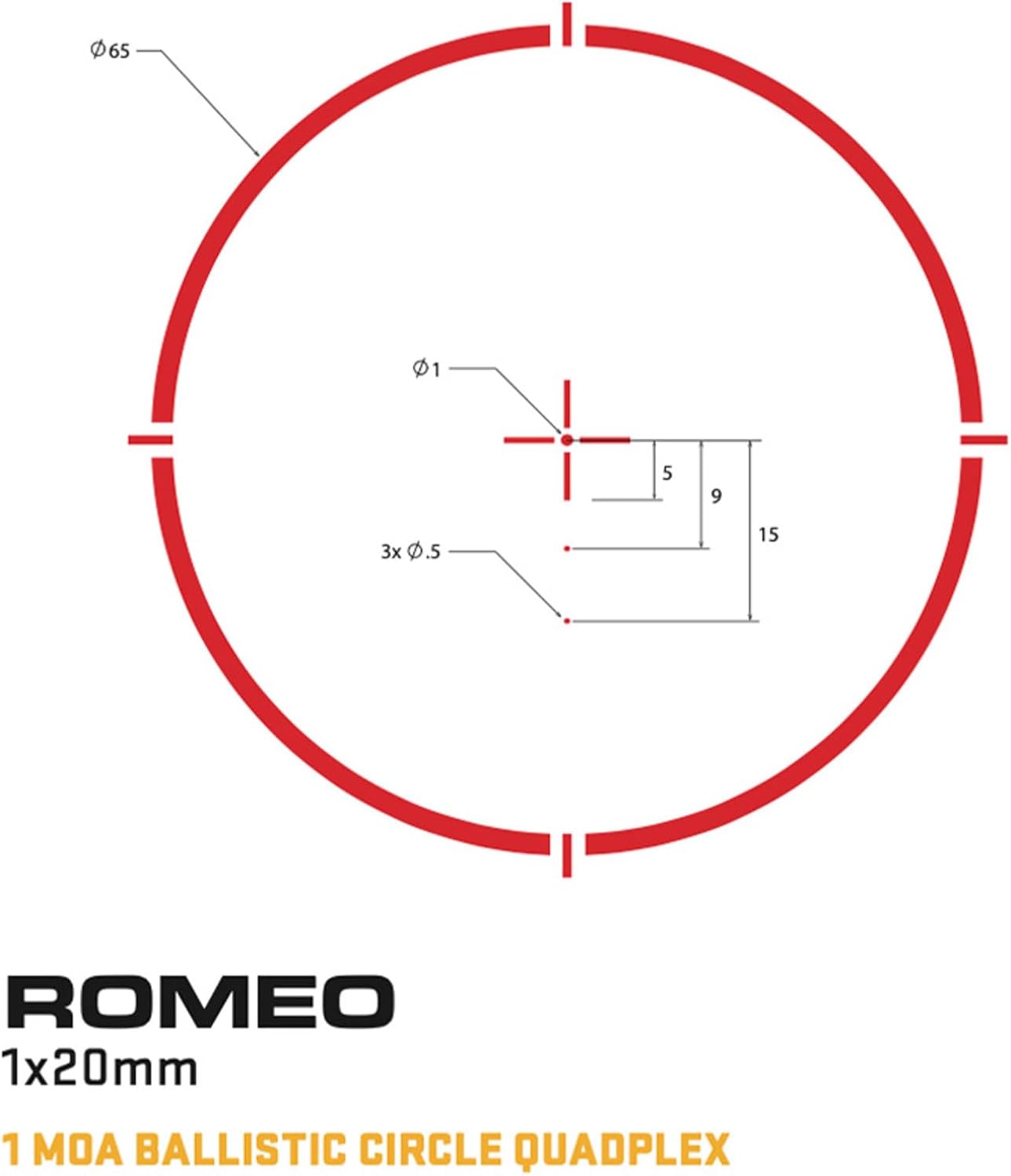 Sig Sauer ROMEO4H 1×20 | Red Dot 2 MOA Circle Plex – Solar Failsafe • 50 000 h • IPX7