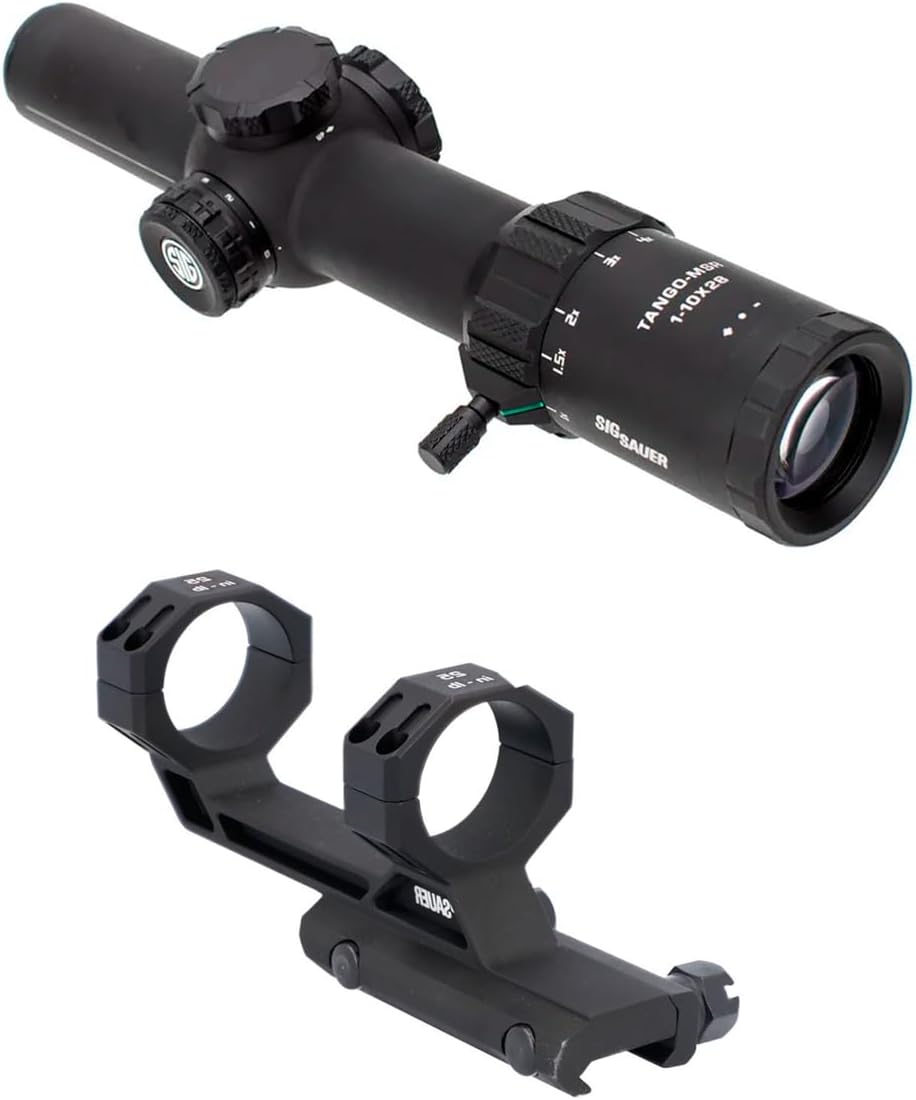 LPVO Sig Sauer Tango-MSR 1-10x28mm SFP Luneta Tática com Retículo Iluminado