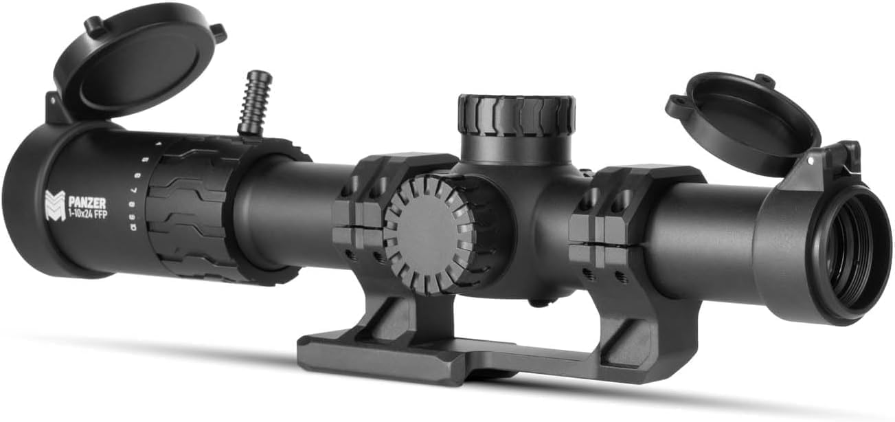 Monstrum Panzer ED 1-10x24 FFP LPVO – Retículo Morpheus | Alcance Extremo com Clareza Absoluta