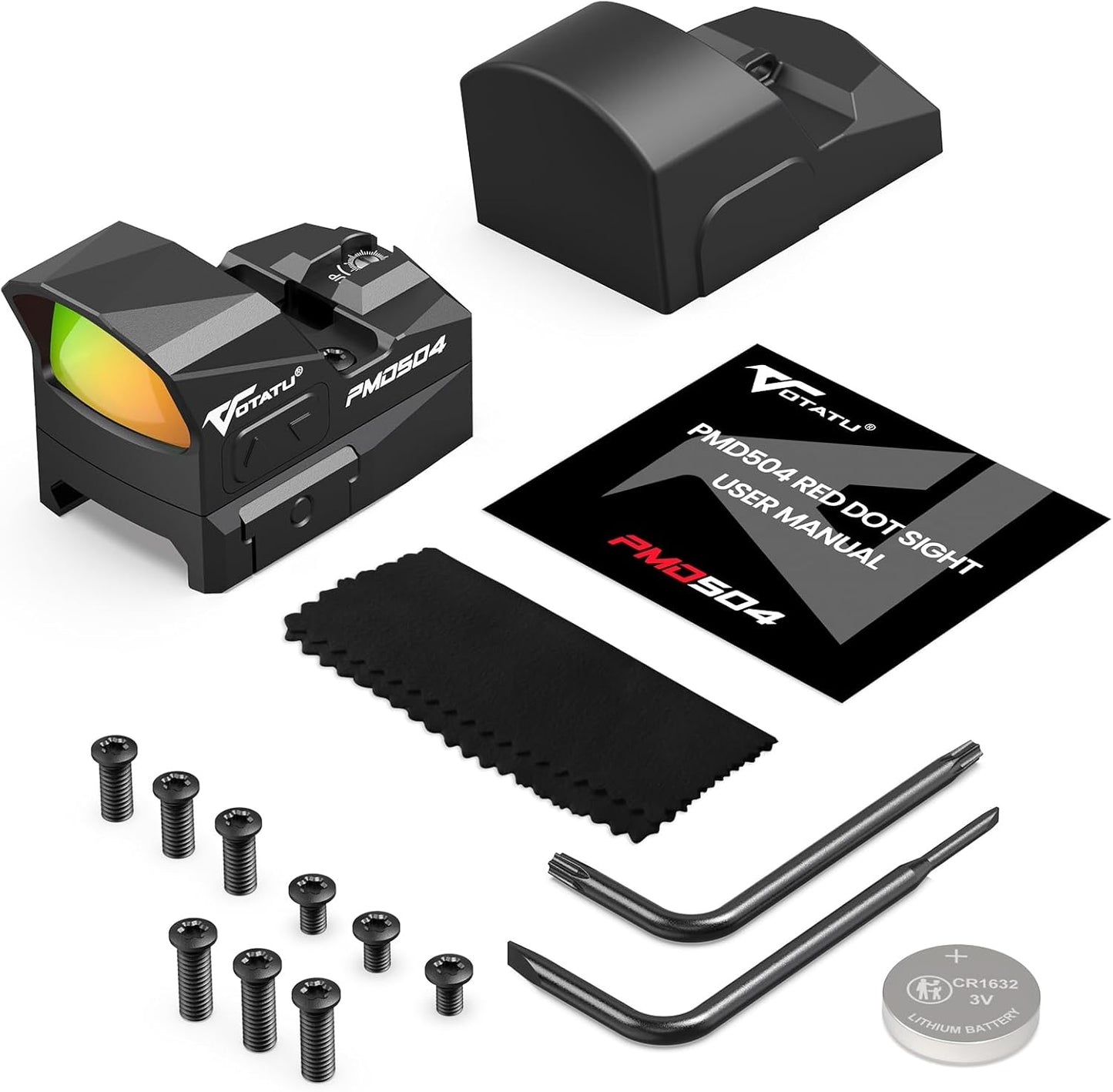 Red Dot Votatu PMD504-R – Compacto com Shake Awake, Compatível com Footprint RMR