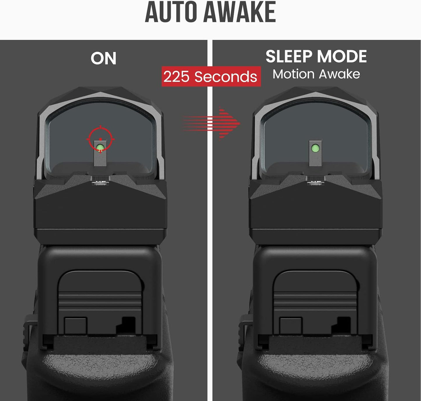 Red Dot Votatu PMD504-R – Compacto com Shake Awake, Compatível com Footprint RMR