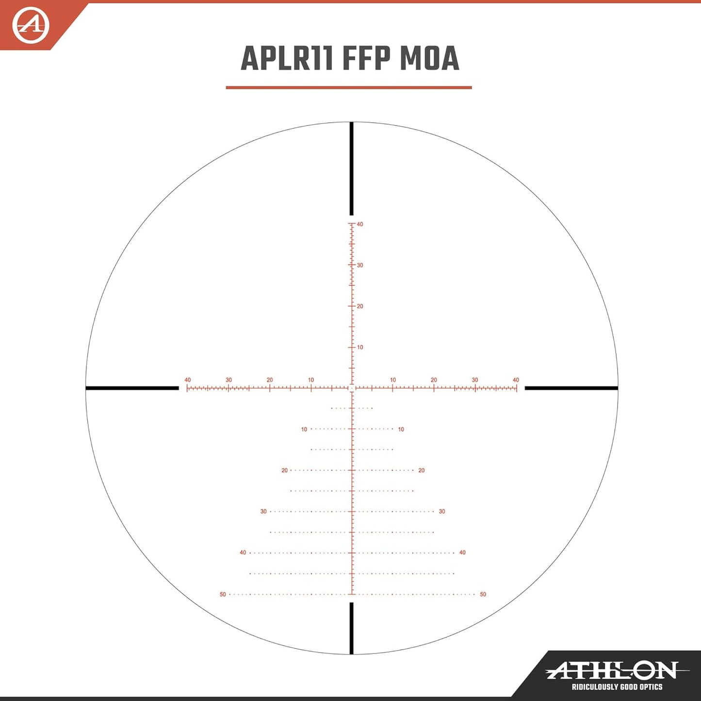 Athlon Argos BTR Gen3 6-24x50 APLR11 FFP IR MOA – Retículo Iluminado, Zero Stop, Tubo 30mm