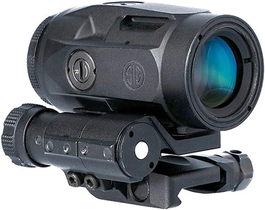 Combo Sig Sauer Romeo MSR Gen II + Juliet3 Micro – Red Dot 2 MOA e Magnifier 3x para AR-15 e Rifles