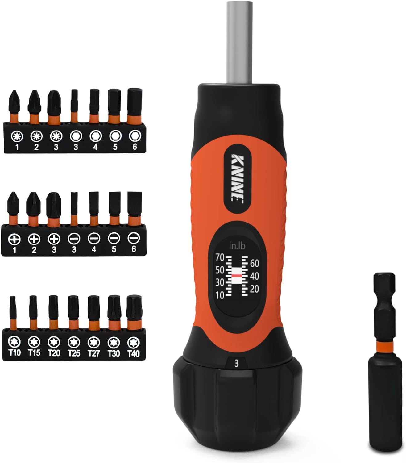 KNINE OUTDOORS Torque Screwdriver Wrench Driver Set (10–70 in-lbs) – Torquímetro de Precisão e Controle para Suas Montagens!