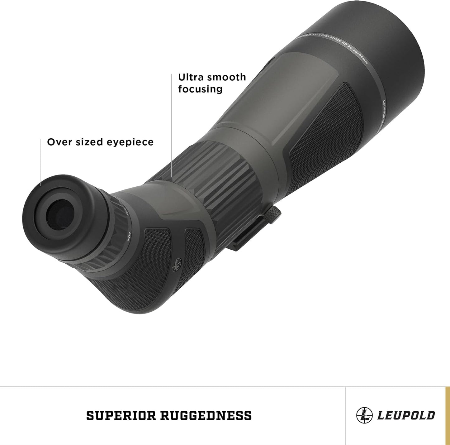 Leupold SX-4 Pro Guide HD Gen 2 20-60x85mm – Luneta de Espotagem de Alta Definição para Caça, Observação e Tiro de Longo Alcance
