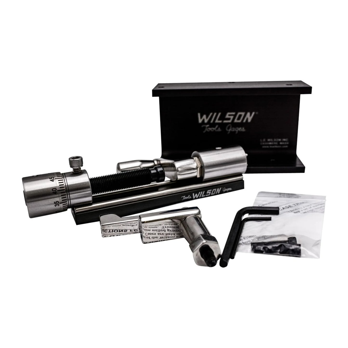 L.E. Wilson Case Trimmer Kit com Micro Ajuste – Precisão Absoluta no Preparo de Estojos!