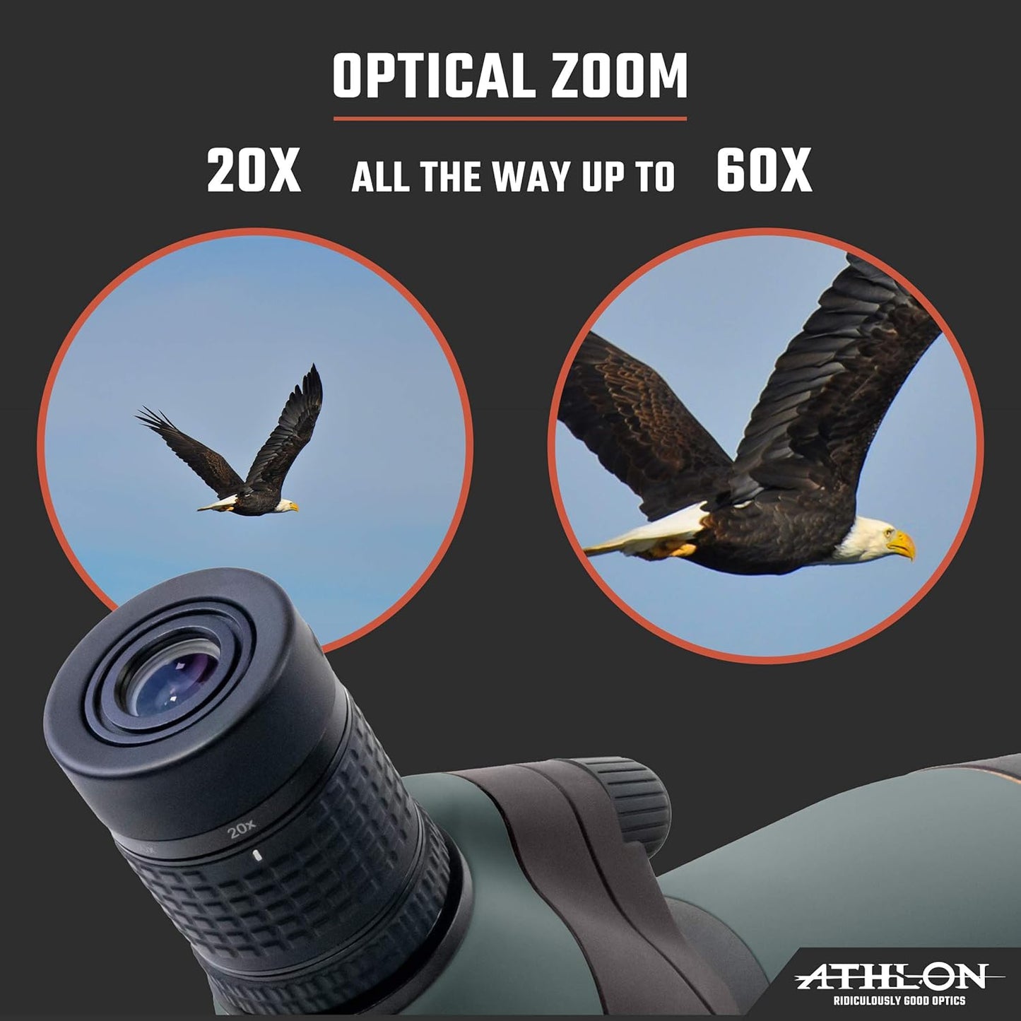 Athlon Talos 20-60x80 Spotting Scope – Potência, Clareza e Versatilidade no Campo