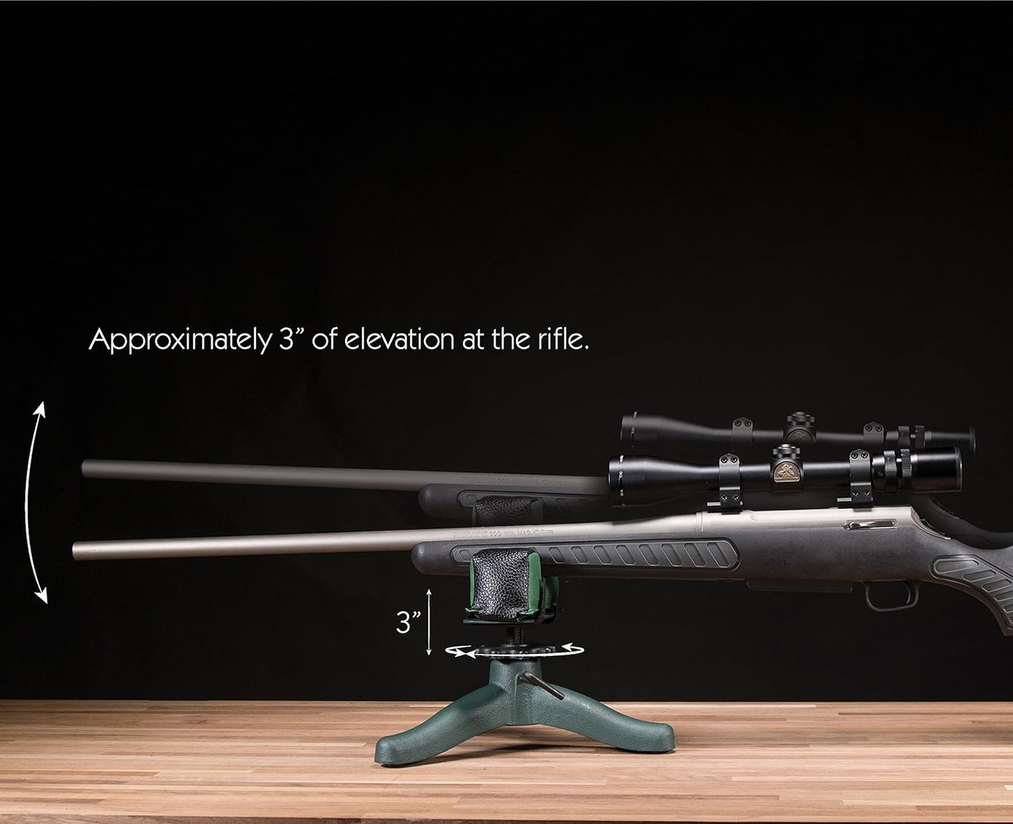 Apoio de Tiro Front Rest Caldwell The Rock Jr. – Estabilidade Profissional em um Design Compacto