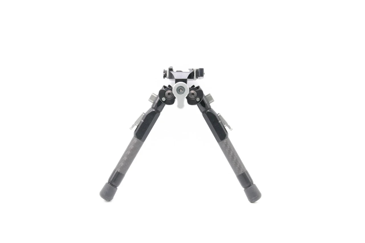 Bipé Tier One ATAC 7" de Fibra de Carbono com Adaptador QD Picatinny Pan & Tilt