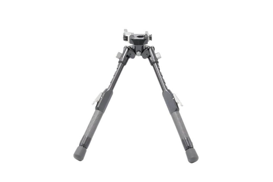 Bipé Tier One ATAC 7" de Fibra de Carbono com Adaptador QD Picatinny Pan & Tilt