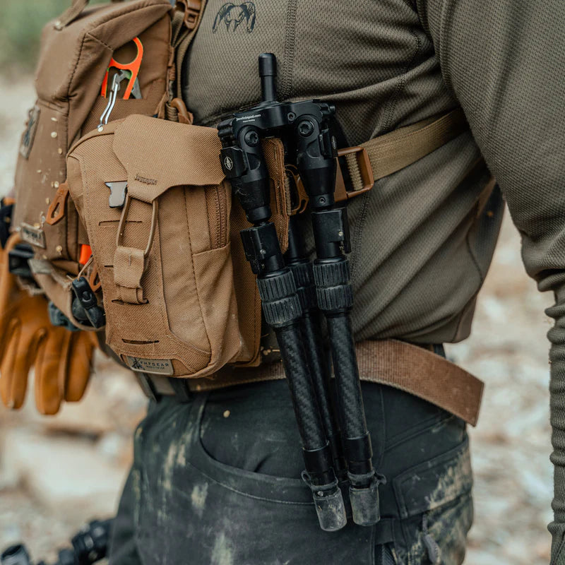 Tripé Spartan Hoplite Mini – Compacto, Leve e Estável para Caça, Long Range e Observação em Campo