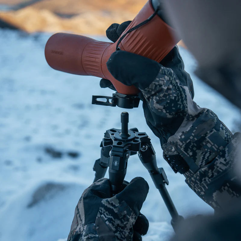 Tripé Spartan Hoplite Mini – Compacto, Leve e Estável para Caça, Long Range e Observação em Campo