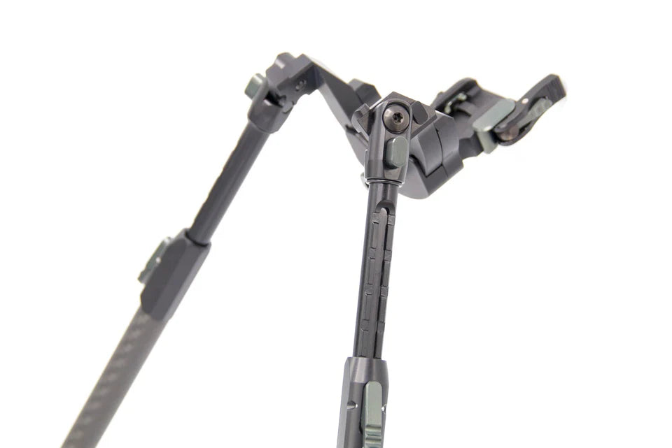 Bipé Tier One Evolution Tactical 230mm em Fibra de Carbono com Montagem QD Picatinny