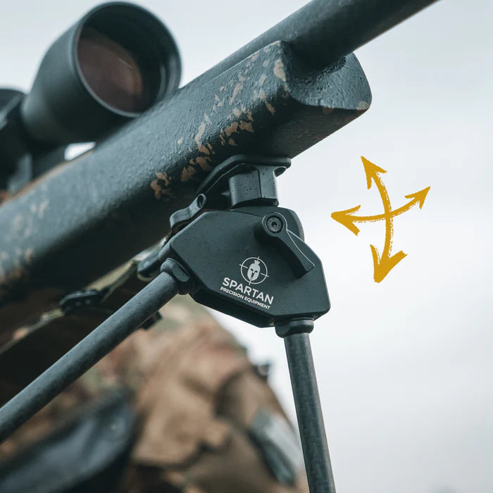 Bipé Spartan Javelin Lite – Fibra de Carbono, Ultra Leve, Ideal para Caça e Precisão Móvel