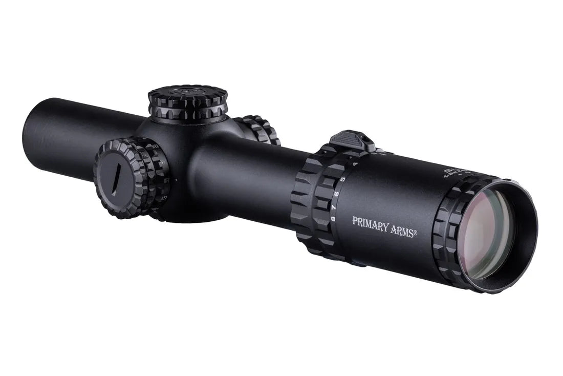 LPVO Primary Arms SLx 1-8x24mm FFP com Retículo ACSS Raptor 5.56 – Performance Tática Imbatível