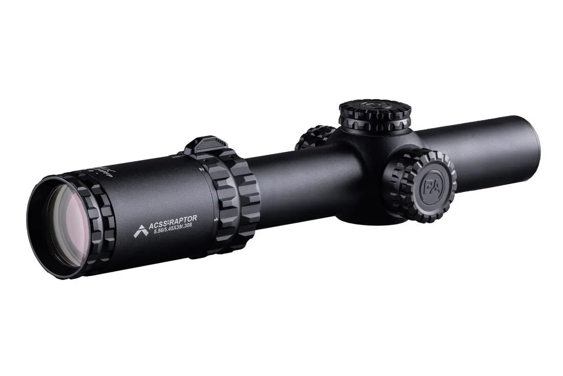 LPVO Primary Arms SLx 1-8x24mm FFP com Retículo ACSS Raptor 5.56 – Performance Tática Imbatível