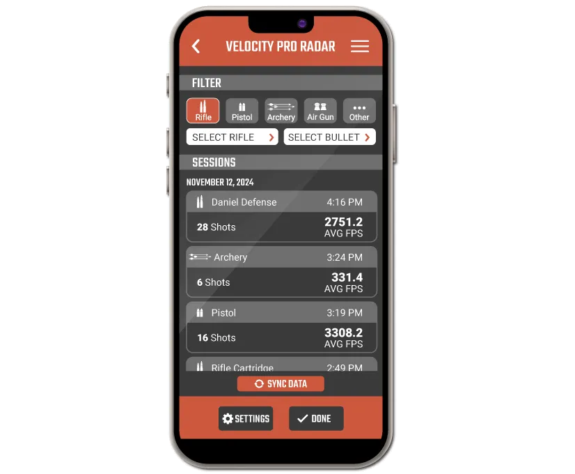 Athlon RangeCraft Velocity Pro Radar Cronógrafo – Preciso, Portátil e Completo para Medição de Velocidade de Projéteis