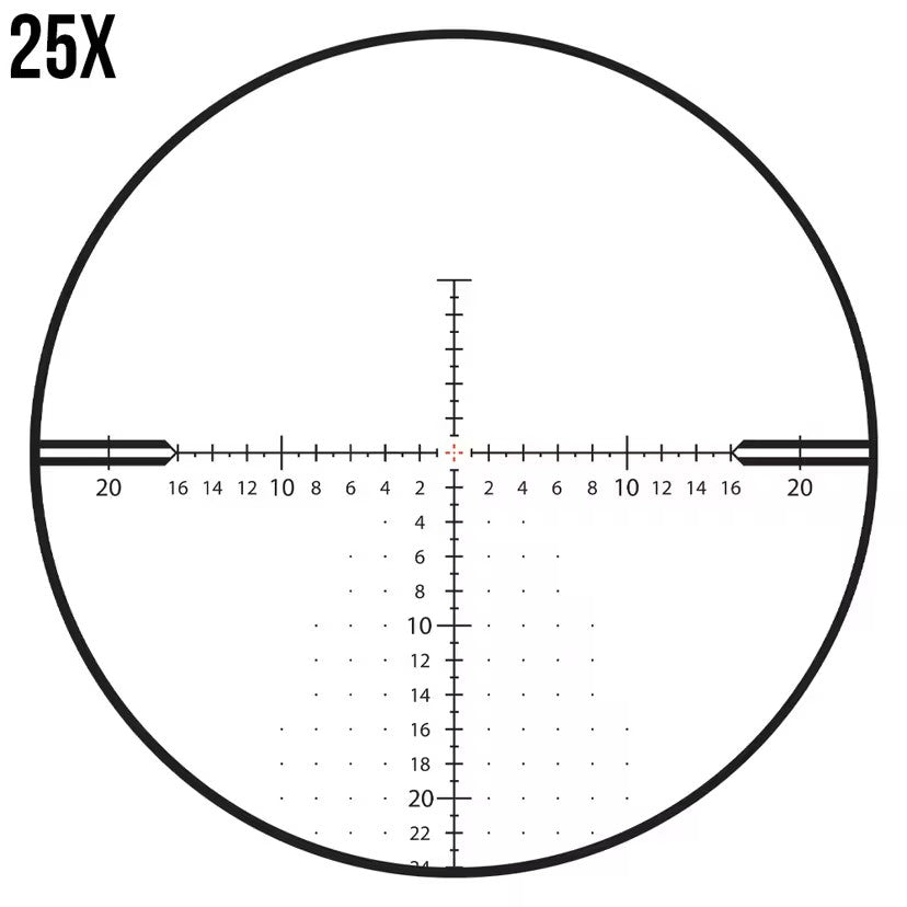 ZEISS LRP S5 5–25x56mm FFP ZF‑MOAi #17 Riflescope – 140 MOA Elevação, Iluminação Difrativa