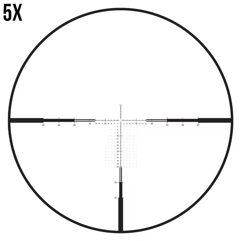 ZEISS LRP S5 5–25x56mm FFP ZF‑MOAi #17 Riflescope – 140 MOA Elevação, Iluminação Difrativa