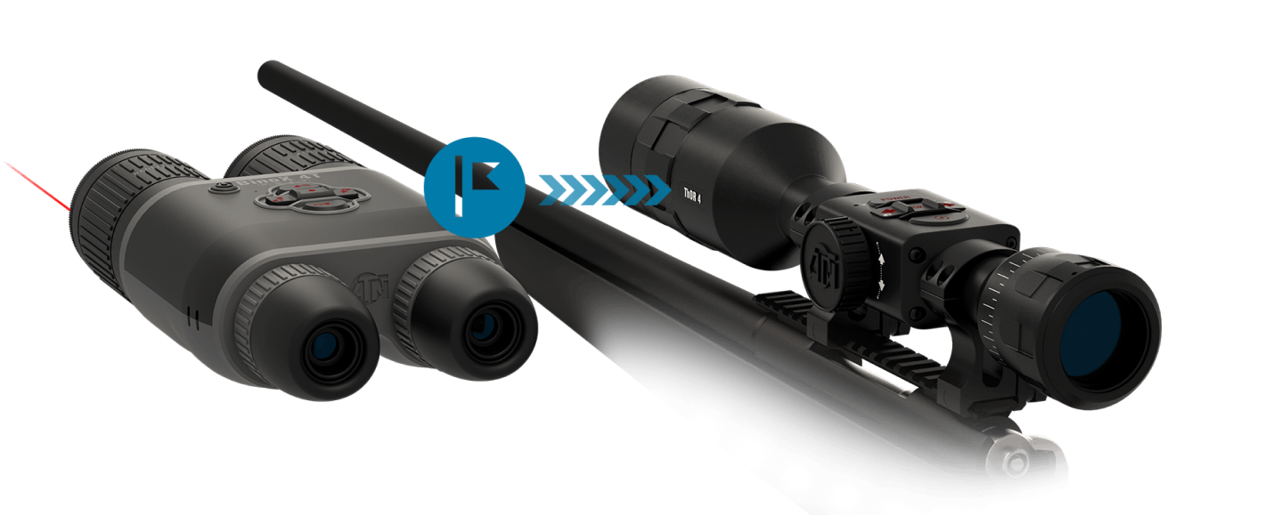 ATN BinoX 4T 384 1.25-5x – BINÓCULO TÉRMICO INTELIGENTE COM GRAVAÇÃO, STREAMING E TELÊMETRO LASER INTEGRADO