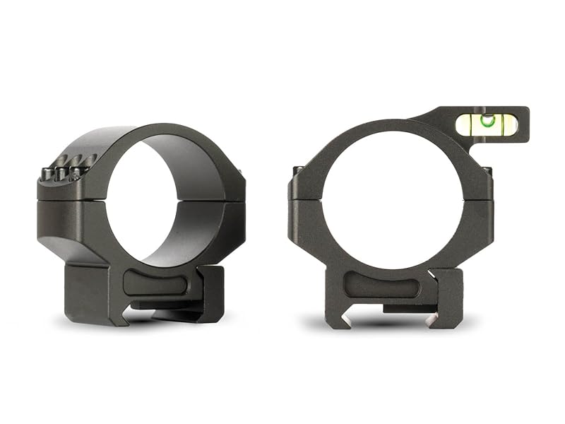Anéis Monstrum Challenger com Nível de Bolha Integrado – 4 Alturas Disponíveis para Trilhos Picatinny
