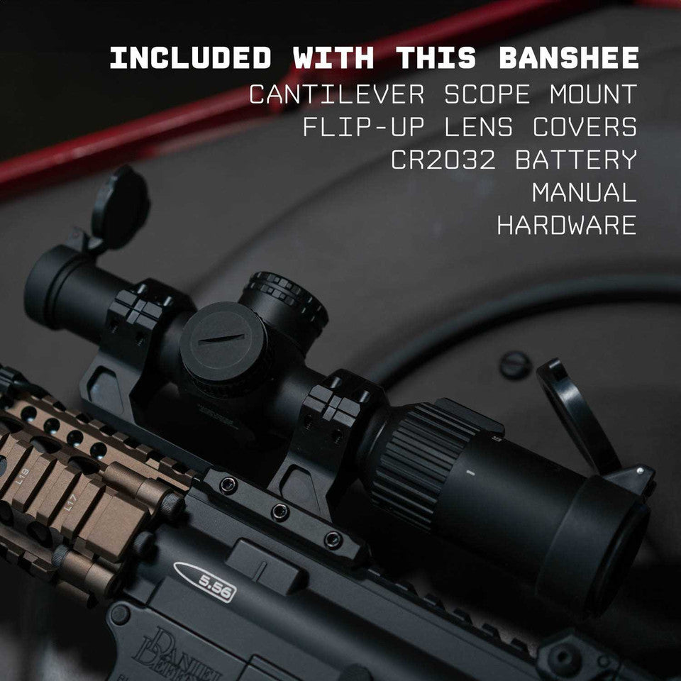 Monstrum Banshee 1-4x20 FFP LPVO – Agilidade e Precisão no Estilo Tático