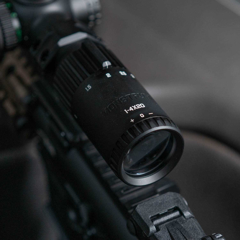 Monstrum Banshee 1-4x20 FFP LPVO – Agilidade e Precisão no Estilo Tático