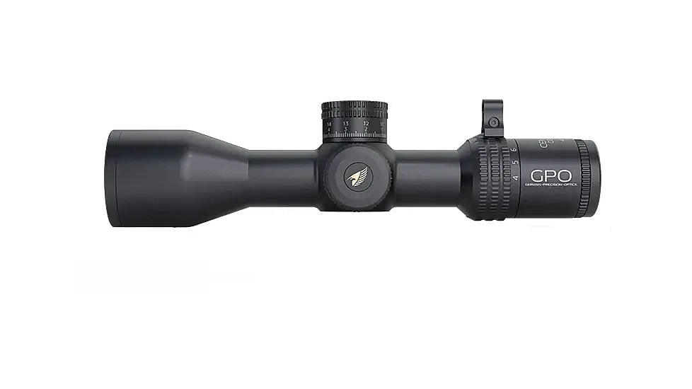 GPO CENTURI 4‑16×44 i Super Compact FFP | Retículo MIL, torretas Zero‑Stop & só 9,9 ″ de comprimento
