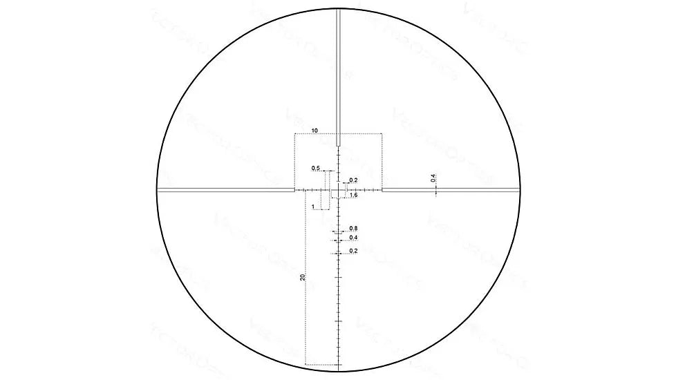GPO CENTURI 4‑16×44 i Super Compact FFP | Retículo MIL, torretas Zero‑Stop & só 9,9 ″ de comprimento
