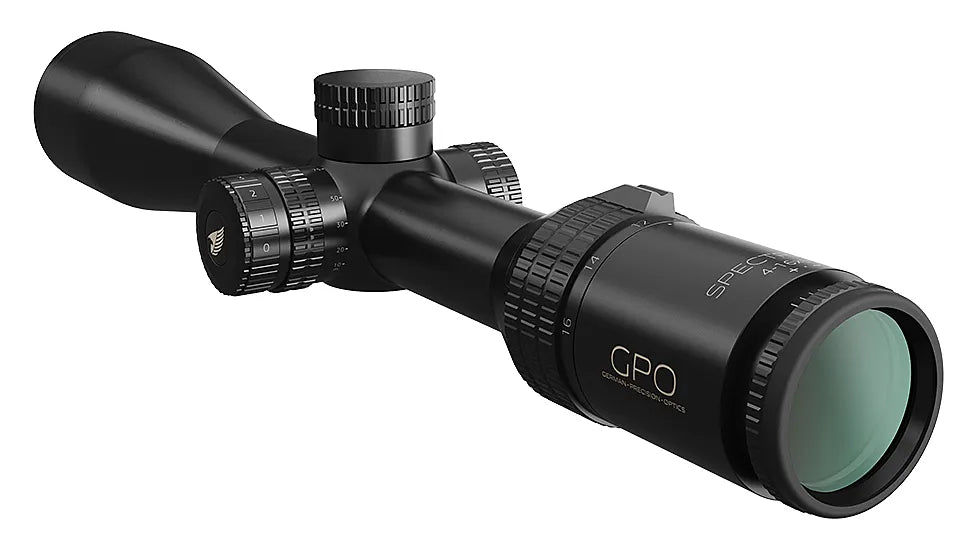 GPO SPECTRA 4‑16×50 i G4i‑Drop | Luneta iluminada 4 × com tubo 30 mm, turrets PASSIONtrac e retículo balístico