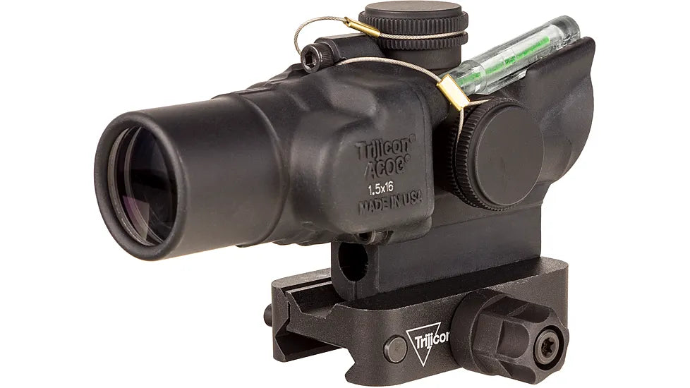 Red Dot Trijicon ACOG 1.5x16S Low Height Dual Illum Green Ring/2 MOA Center Dot Riflescope w/Q-LOC Mount