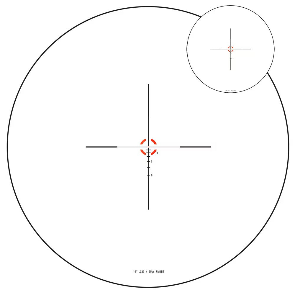 Luneta Trijicon Credo 1-6x24 SFP w/ Red BDC Segmented Circle .223 / 55gr 30mm