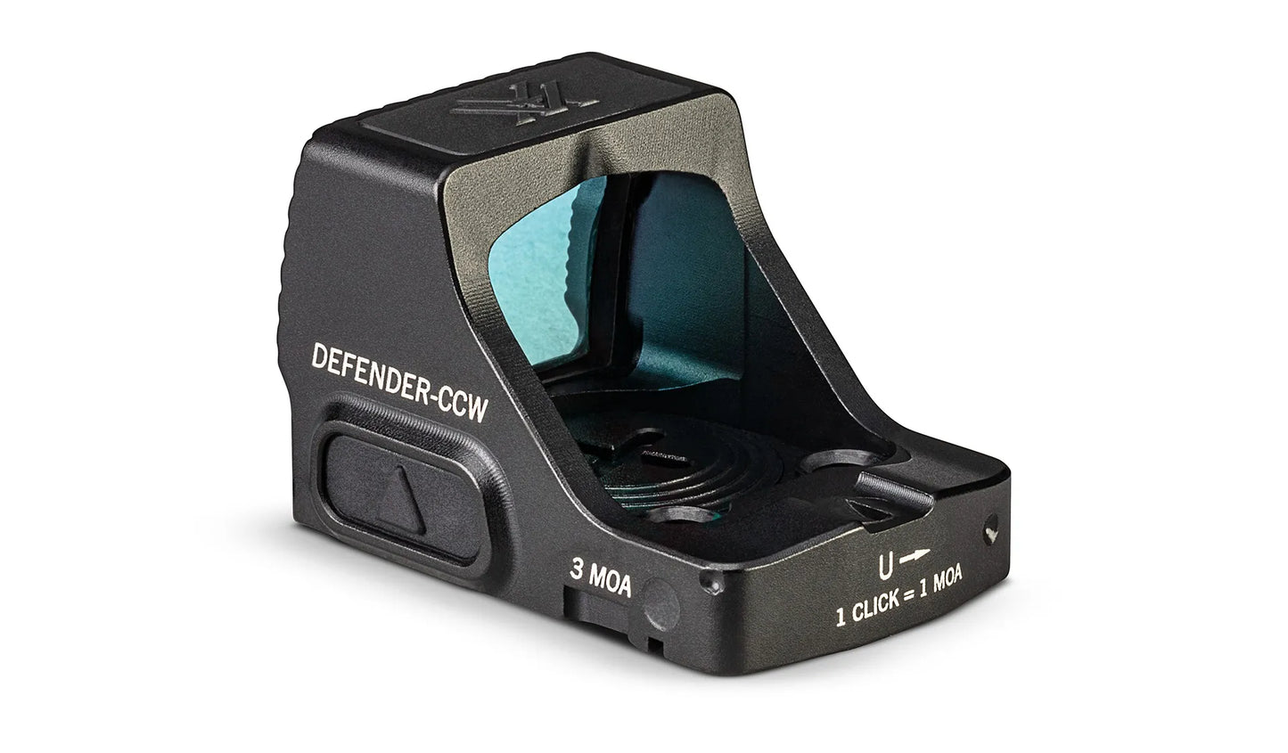 Vortex Defender-CCW 3 MOA Green Dot – O Red Dot Compacto Ideal para Porte Velado