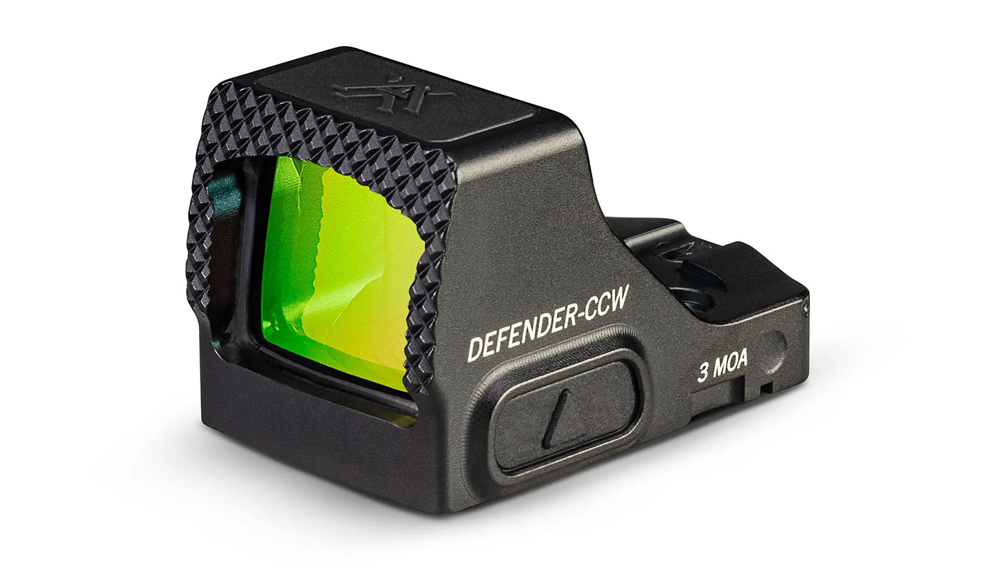 Vortex Defender-CCW 3 MOA Green Dot – O Red Dot Compacto Ideal para Porte Velado