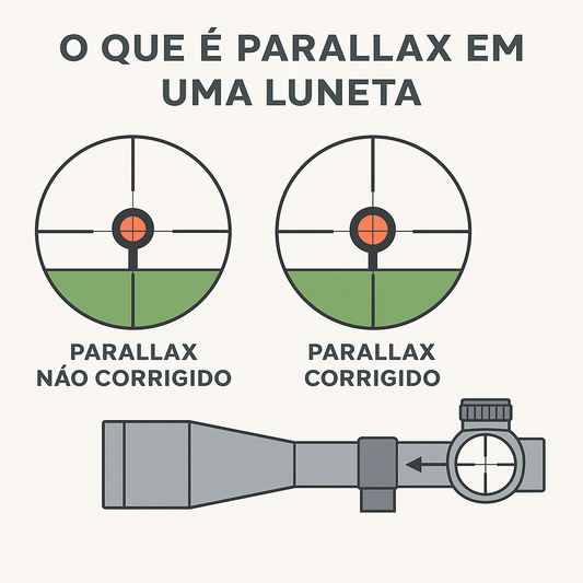 O que é Parallax em uma Luneta e Por Que Isso Importa no Tiro de Precisão