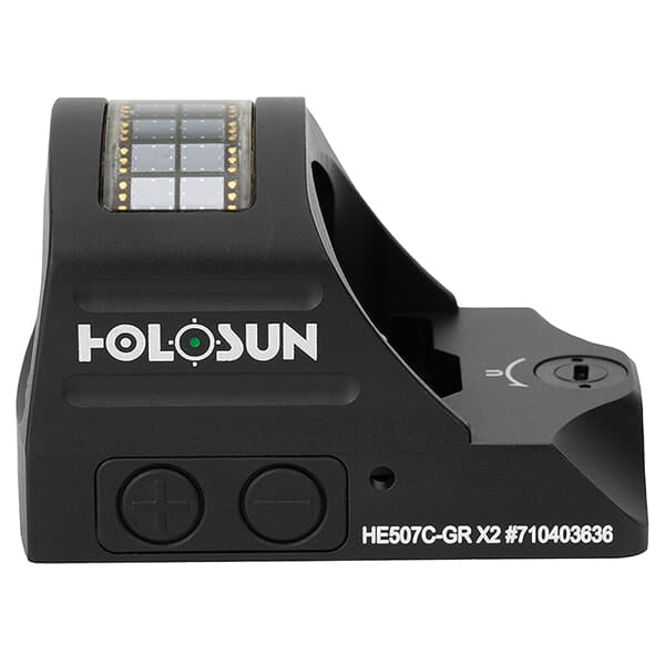 Holosun HE507C-GR X2 Reflex Sight – Retículo Verde Multi-Reticle, Solar Failsafe e Shake Awake