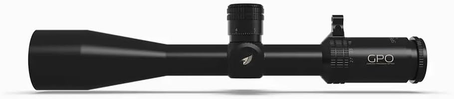 GPO GPOTAC 4.5‑27×50 i FFP PLRi | Luneta tática premium com tubo de 34 mm, torretas Zero‑Stop e retículo iluminado