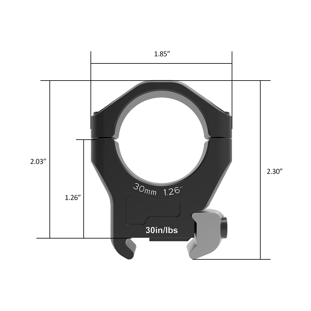 Anéis Arken HALO Ti Titanium Scope Rings Par Casado Para Precisão