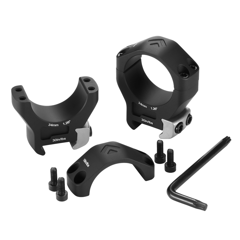 Anéis Arken HALO Ti Titanium Scope Rings Par Casado Para Precisão