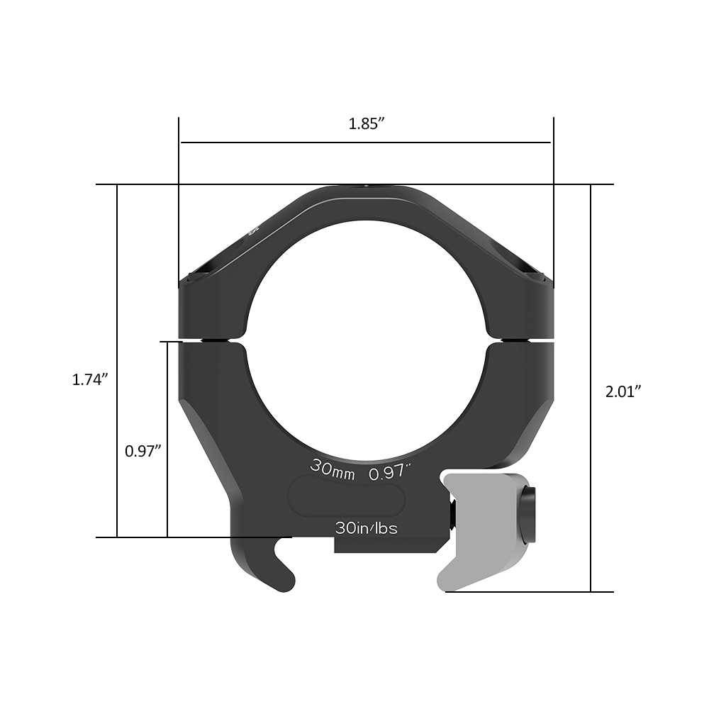 Anéis Arken HALO Ti Titanium Scope Rings Par Casado Para Precisão