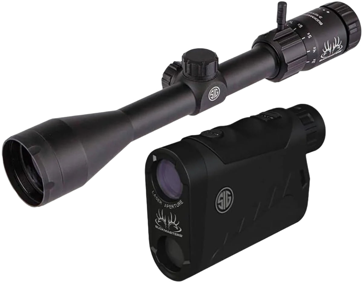 Sig Sauer Buckmasters Combo: Luneta 3-9x40mm + Telêmetro KILO1500 – Precisão completa para sua caçada!